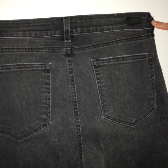 DARK GREY PAIGE DISTRESSED JEANS - Picture 5 of 5